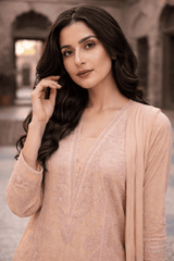 Peach Glow 3PC Lawn Unstitched Suit