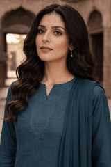 Emerald Green 3PC Lawn Unstitched Suit