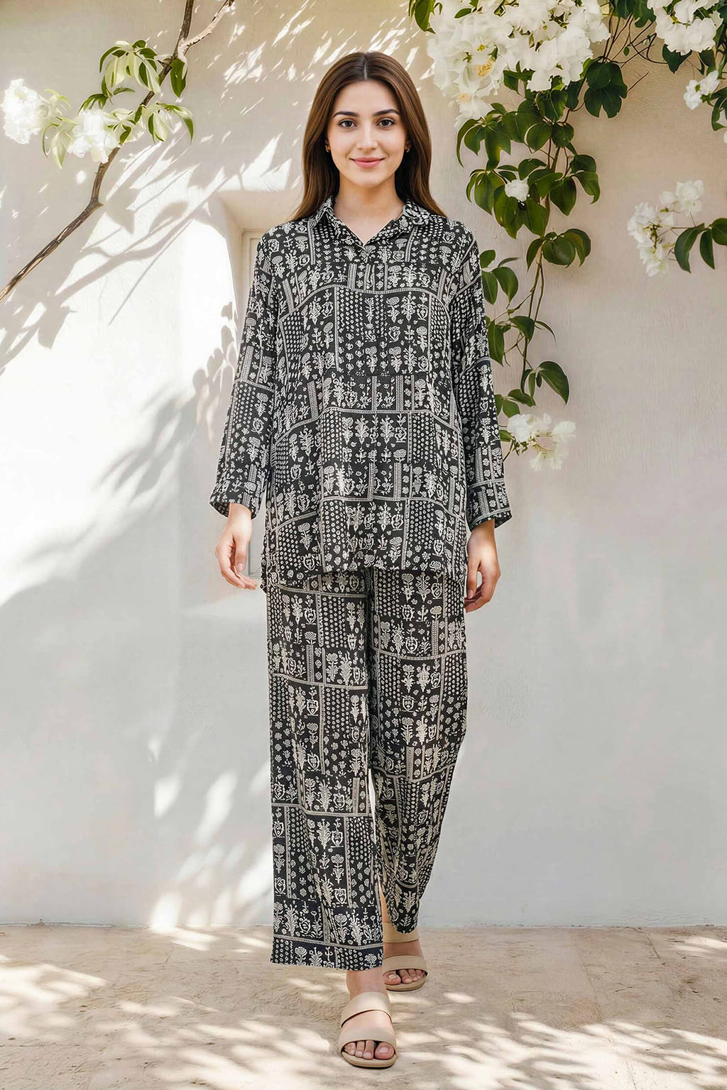 Soft Bloom 2PC Digital Printed Suit