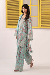 Digital 3PC Printed Lawn Suit