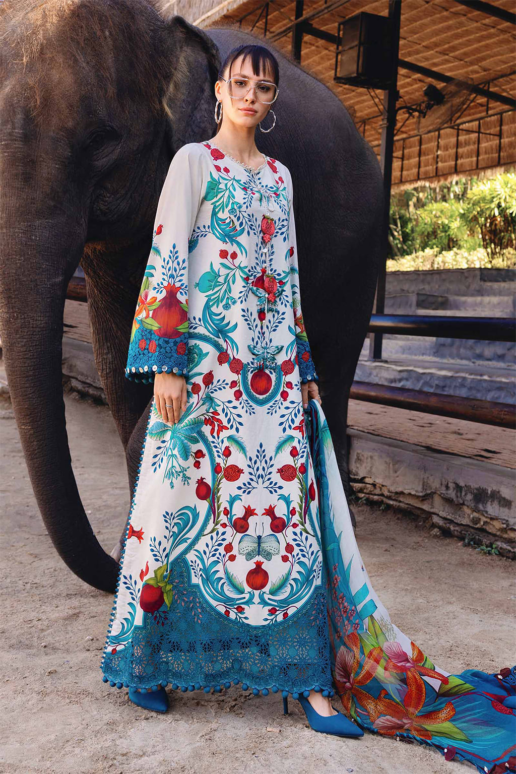 Digital Elegance 3PC Printed Lawn Suit